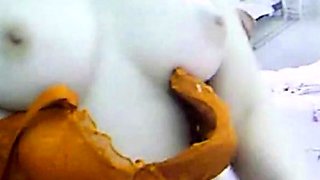 Tiny Asian Amateur with Pink Nipples on Webcam