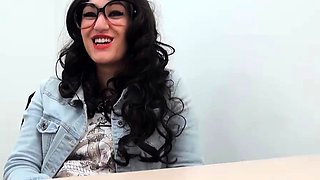 milf in glasses jumps on stiff dick