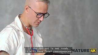 Mature4k. mature nurse is doing a insane favour and bounces on her patient’s schlong