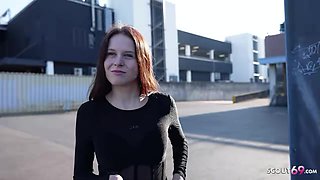 GERMAN SCOUT - Redhead Teenager Peach Delina