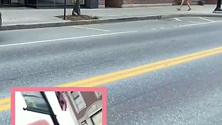 Caught walking fully nude in public