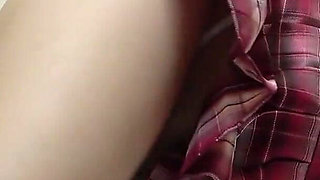 Hairy Pussy Student Uniform Girl's Room, Serious Girl with Nice Body and Natural Boobs in Girls' Dormitory in Japan