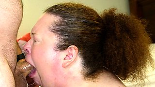 Hot brunette slut for extreme amateur pov blowjob