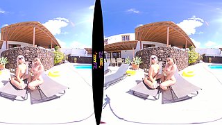 Blonde teens naughty public masturbation outdoors