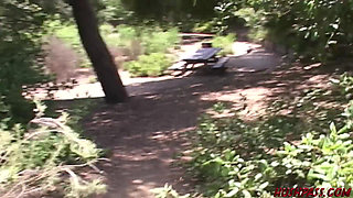 Bubble Butt Renee Gets Her Ass Served At The Nature Preserve