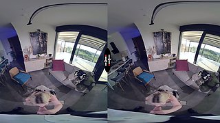 Blonde babe Nikoletta Queen wants to be fucked hard by huge