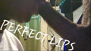 PERFECT LIPS made him bust a hard NUT!!! from her sloppily deepthroating his dick