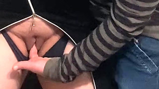 Dirty Hobby in Crowded Subway - Pussy Fingering