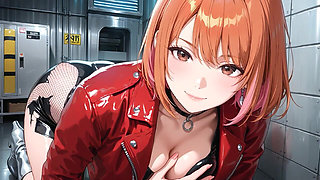 Voluptuous Orange Haired Slut in Latex Warehouse Creampie Compilation