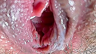 Hot Stepmom Plays with Her Dirty and Hairy Close-up