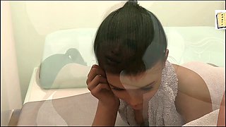 3D black-haired cartoon beauty in steamy hentai action