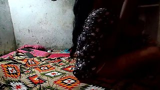 Step Sister Fucks Me In Bedroom - Blowjob, Creampie, Hairy Big Ass