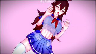 Genshin Impact - Amber Receives In School Uniform