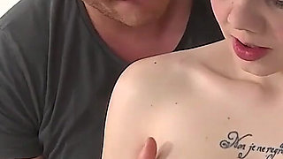 Redhead sucks and fucks at the gym