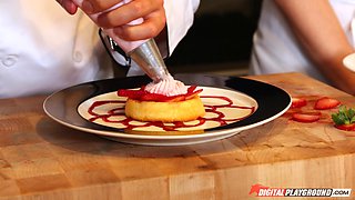 Kitchen Romantic Threesome with Jean Val Jean