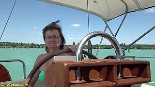 Mature Anal Orgy on a Boat - Gangbang with Horny Grannies