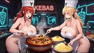 Noirs Funny AI Kitchen Cartoon