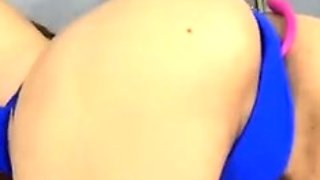 Sexy hottie Anetta Keys enjoys a solo toy masturbation