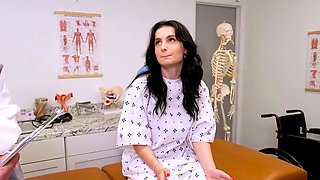 Tattooed Nurse Gets Pounded by Doctor on Exam Table