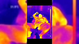 First BBC Sex Machine Fuck: Oiled up BBW Cums Hard on Your Massive Cock, 15 Min Ride and Cum Countdown, POV Thermal