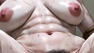 Gorgeous Granny in Rope Bondage - Hairy Pussy Spread & Desperate for Creampie