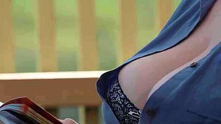 Michel Chloe Hiking Exposed - Braless Public Downblouse with Big Natural Tits