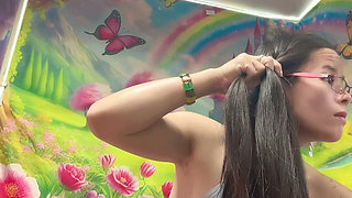 Nice Hair Black Sexy Tit Show