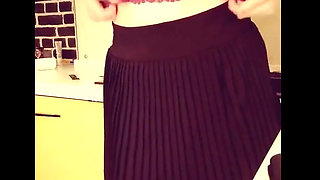Naughty Housewife Squirts in the Kitchen and Splashes the Table Ginnagg