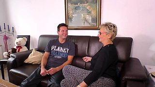 Angelika Js Busty Cougar Blowjob