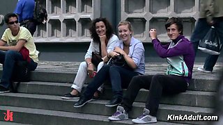 Euro super-bitch gets facial cumshot mass ejaculation