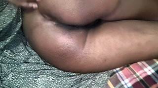 The boy looked up at the girl's pussy with her clothes up