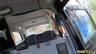 Faux cab \u2013 virgin pussy gets pounded for the first ever time in the back of a taxi