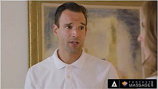 Hot Massage Ignites Sex Between Masseur And His Sexy Ex - Alex Legend, Lena Paul And Sexy Lena