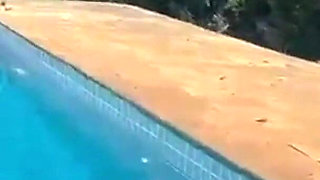I Made My Dream Come True I Swam Naked in My Neighbor's Pool Then I Gave Him My Tasty Pussy