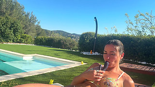 In the Garden, I Treat Myself with My Dildo