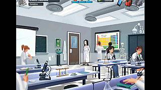 Summertime saga: Japanese professor fucks her student in her office for a good grade ep 195