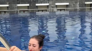 Outdoor Bikini Tease, Big Boobs Flashing