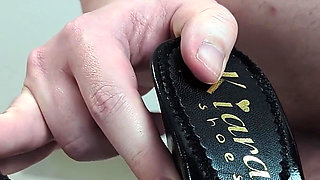 The Foot Process Foot Worship, Shoe Worship, Shoe Fucking, Footjob and Cum on Soles - Dame Olga