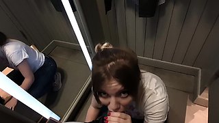 Cheated on her husband again in the locker room! I cheated