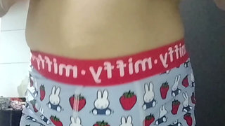 Sexy Filipina MILF, Playing in Her Miffy Bra & Panties