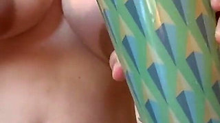 Giantess Finds a Tiny Visitor in Her Bathroom
