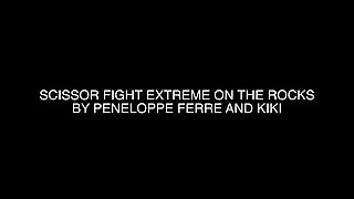 Scissor Lesbian Fight Extreme on the Rocks