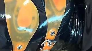 Latex Bag Mistressae & Miss Lilly Edging Threesome