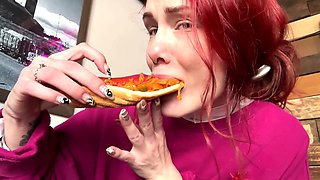 Eclipse Karma shows off her flashing tits while exploring the edge of the world