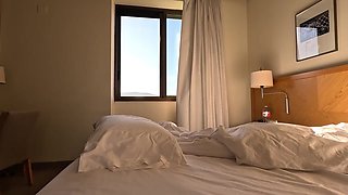 The apartment service nymph is astonished to witness me and unexpectedly gives me a oral pleasure