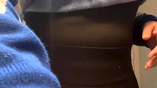 Workplace Temptation Bathroom Tease and Orgasm!