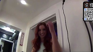 A platinum-blonde woman and a redhead enjoy some strong