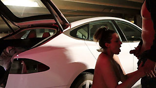Late Night Parking Garage Quickie with My Husband