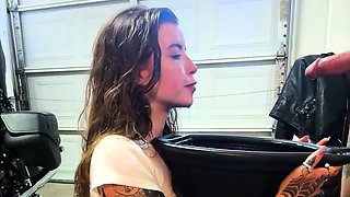 Small titted brunette amateur anal nailed at home