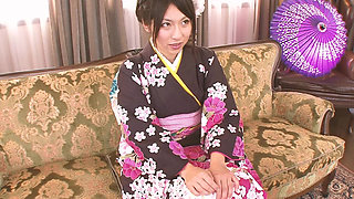 Asian Bliss Scene-3_busty Japanese Woman Dressed as a Geisha Ends up with Her Hairy Pussy Covered in Semen